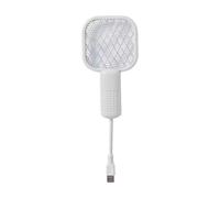 Raquette Anti-Moustiques Électrique - Tueur Insectes, Grille Haute Tension | Filet Sécurisé Portable Rechargeable pour Maison Cuisine Jardin Camping Terrasse Extérieur