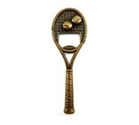Raquette de tennis de sport décapsuleur porte-clés tennis cadeaux | Décapsuleur amusant pour joueurs de tennis, accessoire de sport, décapsuleur, porte-clés en métal, article de fan de tennis