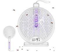 Raquette Electrique Insectes,4000V Rechargeable Tapette à Mouche, Raquette Anti Moustiques lectrique pour
