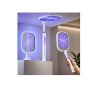 Raquette Électrique Insectes Rechargeable USB-C 5000V Raquette Moustique Électrique 2 en 1 Anti-Moustique avec L LAMPE ANTI-INSECTE