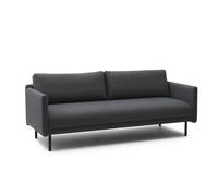 Normann Copenhagen Canapé 3 places Rar Re-Born – Base acier thermolaqué noir – Gris foncé