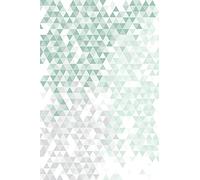 Rasch 100815 Papier peint photo avec motif géométrique de petits triangles Vert 2,80 m x 1,86 m