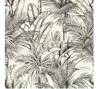 Rasch - 478013 - Papier peint non tisse botanique Noir et blanc 10,05 m x 0,53 m Selection