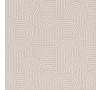 Rasch Color your life 634150 Papier peint intissé avec motif géométrique avec d'innombrables feuilles beige de la collection Color your life 10,05 m x 0,53 m (L x l)