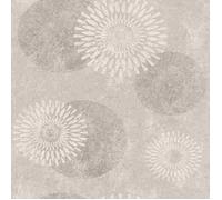 Rasch - 651713 - Papier peint intisse graphique beige avec cercles de la collection 2-10,05 x 0,53 m (L x l) -