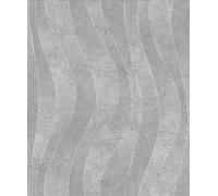 Rasch Color your life 315820 Papier peint intissé, motif vagues, gris, 10,05 x 0,53 m (L x l)