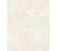 Rasch Color Your Life 690804 Papier peint intissé Botanique 0.53 x 10.05 m Blanc