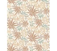 Rasch Country Charme 580228 Papier peint intissé clair avec feuilles et plantes en beige, taupe et vert