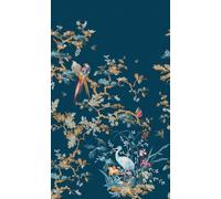 Rasch Magicwalls 362824 - Papier peint photo non tissé - Motif oiseaux et branches - Bleu, marron et rouge - 2,65 x 1,59 m (L x l)
