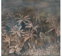 Rasch Magicwalls 364378 Papier peint photo non tissé avec palmiers aspect aquarelle bleu et beige de la collection Magicwalls 3,00 m x 3,18 m (L x l)