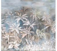 Rasch Magicwalls 364415 Papier peint photo non tissé avec palmiers aspect aquarelle bleu, marron clair et crème, 3 x 3,18 m (L x l)