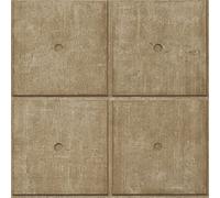 Rasch Papier peint intissé 499445 - Marron-doré avec effet béton, aspect béton apparent, béton de la collection Factory V
