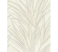 Rasch Papier peint intissé clair 654004 - Avec plantes et herbes - Blanc crème de la collection Welcome Home