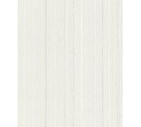 Rasch Papier peint non tissé à rayures - Papier peint structuré uni en blanc crème pour une ambiance d'intérieur moderne - Facile à tapisser et à peindre - 10,05 m x 0,53 m