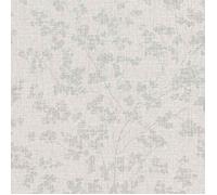 Rasch Welcome Home 653861 Papier peint intissé à fleurs 0.53 x 10.05 m Gris