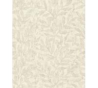 Rasch WTD 315004 Papier peint intissé Motif feuilles Blanc