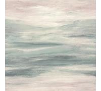Rasch WTD 363555 Papier peint intissé avec paysage aquarelle abstrait en rose/bleu, 2,65 x 2,65 m (l x L)