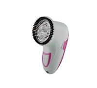 Rase Bouloches Electrique 2W avec Lames Inox et Bac à Résidus Lavable Blanc / Rose
