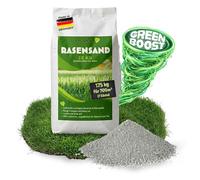RasenHerz Sable pour gazon 175 kg pour 700 m² Pour un gazon dense et vert Entretien du gazon, Amendement du sol, Nutriments, Diabas petigi