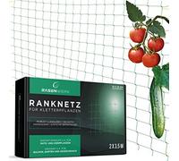 RASENWERK® - Filet de tuteurage 2 x 3,5 m à grandes mailles - Parfait pour les concombres, les tomates et les plantes grimpantes - Idéal pour les serres - Filet pour plantes, support pour plantes, fil