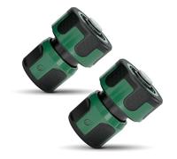 RASENWERK® - Raccord de Tuyau d'arrosage avec Aquastop pour Tuyau 3/4 Pouces - Wasserstop Premium Raccord de Tuyau - Connecteur avec Aquastop - 2 pièces