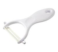 Fackelmann 42049 Rasoir à légumes, éplucheur, éplucheur à légumes, épluche légumes, Céramique, Plastique, Vert, Blanc, 13 x 5 x 1,6 cm