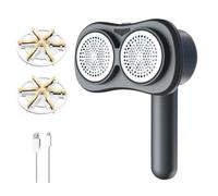 Rasoir Anti Bouloche Electrique, Double Tête 90° Réglable Pince à Peluches, Tête 12 Lames Rasoir Peluche Bouloche avec Câble de Charge Type-C, Convient pour Les Vêtements Canapé Tapis et Meubles