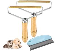 Rasoir Anti Bouloche Manuel, 3 Pièces Nettoyeur de Peluche réutilisable, Portable Lint Remover, Brosse Manuel Anti Poil, Peigne en Laine pour Animaux Canapé Vêtements Coat Et Carpet