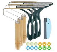 Rasoir Anti Bouloche Manuel, Lot de 20 Brosse Anti Poils Chien Chat Animaux, Brosse Manuel Clean Poil, Enleve Poils d Animaux, pour Manteau Tissé, Tapis, Tricot, Poils d'animaux, Vert