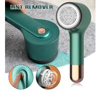 Rasoir électrique 2 en 1 - ROKOO - Rechargeable USB - 5 lames de rechange - Rouleau anti-peluches - Vert