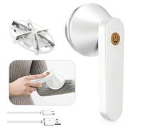 Rasoir Électrique Anti-peluches, Rasoir Portable Rechargeable Pour Vêtements Et Tissus, Élimine Efficacement Et Rapidement Les Bavures De Boules De Peluches Des Meubles Et Des Tapis (1 Pièce Blanc) 13