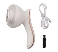 Rasoir électrique rechargeable par USB pour vêtements, pulls, meubles et canapés, portable pour enlever les peluches et les bouloches avec tête de rechange (blanc)