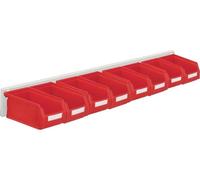 RasterPlan Jeu de bacs à bec H100xL920xP180mm tôle d'acier/polyéthylène cu.rouge 8xGr.7 - 4202.52.5213
