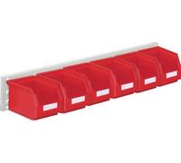 RasterPlan Jeu de bacs à bec H140xL920xP250mm tôle d'acier/polyéthylène cu.rouge 6xGr.6 - 4202.52.5413