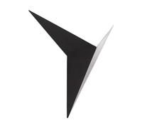 RASTKY Applique Murale LED Noire, Design Triangulaire Unique pour Chambre | Applique murale en fer pour usage intérieur, luminaire LED câblé pour bar et hôtel
