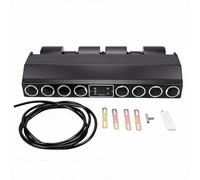RASTKY Évaporateur de Climatisation Automobile Universel, unité de Chauffage/refroidissement Sous Tableau de Bord à 3 Vitesses Réglables avec Télécommande pour (Système de circuit 24 V - 4 A)
