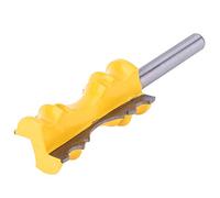 RASTKY Fraise à Moulurer pour Cimaise élaborée avec Tige de 8 Mm - Fraise pour le Travail du Bois MDF, Bois, contreplaqué et Plus - Mains Courantes Coupées et Lignes de Décoratives