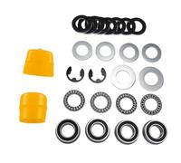 RASTKY Kit de Roue Avant, M123811 AM127304 avec Roulements de 12,1 Cm et Kit D'essieu, Remplacement pour L100 L105 L108 L110 L120 L130 D100 D120 STX30