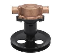 RASTKY Pompe à Eau de Mer, Alliage Métallique en Laiton, Entrée et Sortie de 1 Pouce avec Kit de Turbine de Poulie à Courroie Trapézoïdale 9959k, pour G20 G21 PCM RA057007