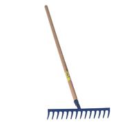 Râteau 14 dents courbes manche en bois 150 cm