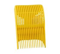 Râteau à baies avec dents de peigne pour myrtilles, airelles et sureau | Récolteuse de fruits efficace pour jardin de grande capacité avec poignée ergonomique pour nettoyer Jaune 22 x 17 x 14 cm