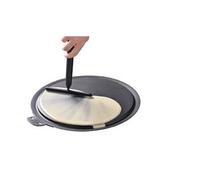 mastrad - Rateau à crêpes - Silicone - Manche articulé - N'endommage Pas la poêle - Noir - F12500