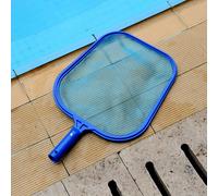 Râteau à feuilles, cadre en maille, nettoyeur d'écumoire, outil de Spa pour piscine Bleu