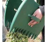 Râteau à feuilles léger et durable - Idéal pour ramasser les feuilles, râteau à feuilles, épandre le paillis, convient pour les jardins, les pelouses, les cours, les buissons, l'herbe, le travail du s