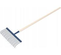 Râteau à feuilles - Râteau de jardin - Tête métallique - Dents en fil d'acier - Longueur 170 cm