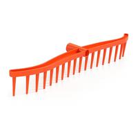 Râteau à foin de jardin avec 19 dents - 60 cm Râteau stable pour foin et gazon - Râteau de jardin en plastique incassable idéal pour les propriétaires de jardin, les agriculteurs et les propriétaires