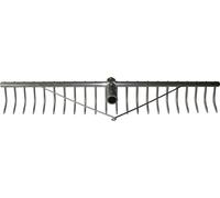 Râteau à foin en aluminium 22 dents sans manche, avec douille en aluminium réglable