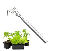 Râteau à gazon | Cultivateur ergonomique antirouille | Petit râteau paysager Outils à main - Pour désherber, ameublir le sol, planter en plein air, cour, pelouse, feuilles de chaume, hommes et femmes