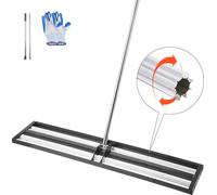 Râteau à gazon VEVOR, 254 x 1219 mm Niveleur de pelouse, outil de nivellement de jardin haute performance, outil de nivellement de pelouse simple pour jardins et terrains de golf