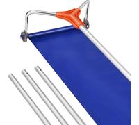 Râteau à neige VEVOR, lame aluminium 432 mm, raclette à neige réglable 125-542cm avec roues & glissière, outil de déneigement pour enlever les feuilles & la neige sur les toits des maisons